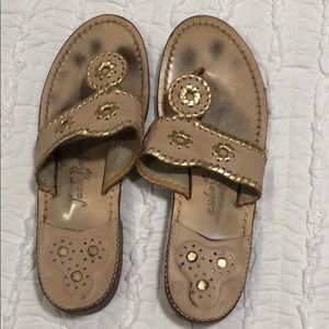 gold jack rogers sandals